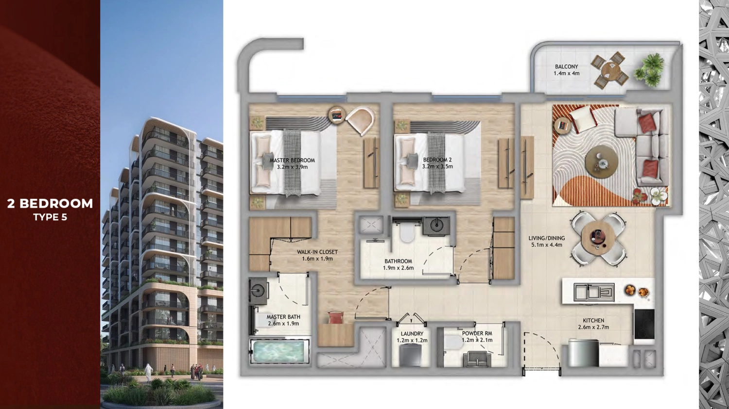 2 BR - Type B